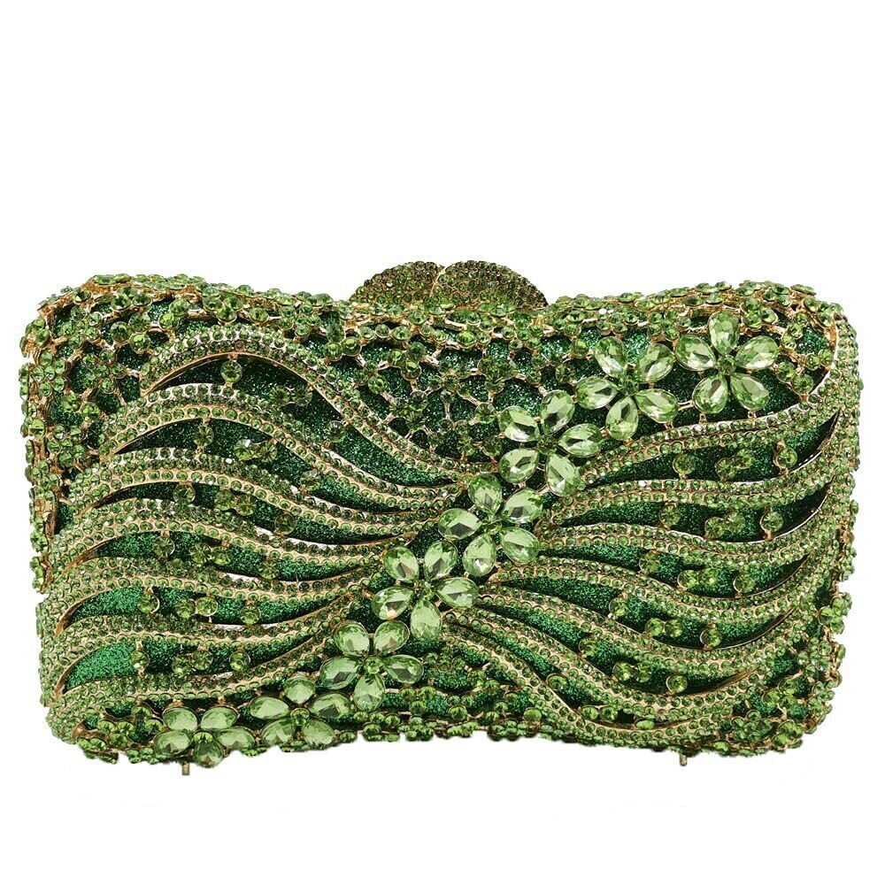 8713 Crystal Clutch Evening Bags Wedding Party Rhinestones Handbags Gala